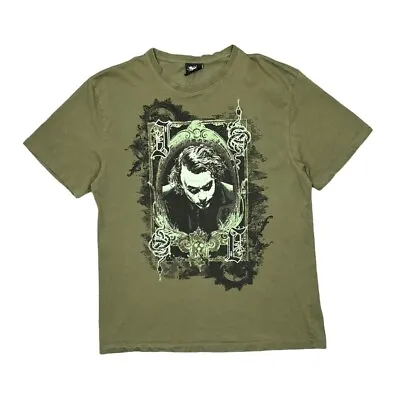 Buy BATMAN  The Dark Knight Rises  DC Comics Joker Villain Movie T-Shirt Large Green • 12.75£