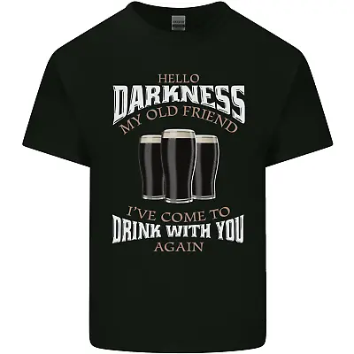 Buy Hello Darkness My Old Friend Funny Guinness Mens Cotton T-Shirt Tee Top • 11.75£