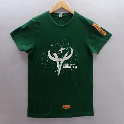 Buy Jagermeister Womens T Shirt Medium 12UK Green Graphic Print Short Sleeve Cotton • 3.15£