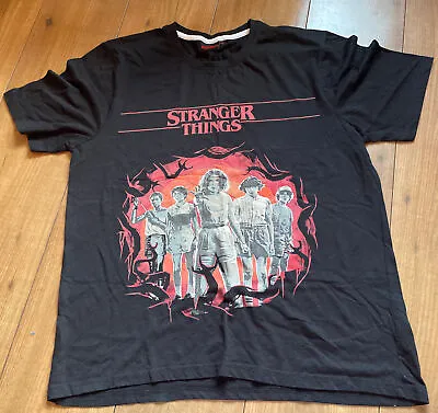 Buy Stranger Things Black T-Shirt Xl • 3£