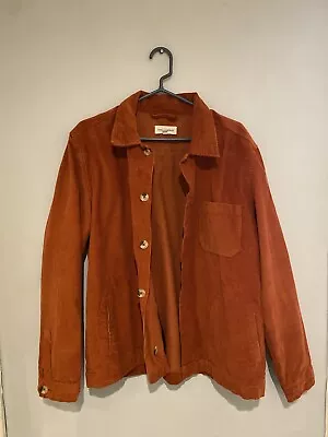 Buy Jam Industries Cord Jacket / Overshirt In Rust Orange- Large • 30£