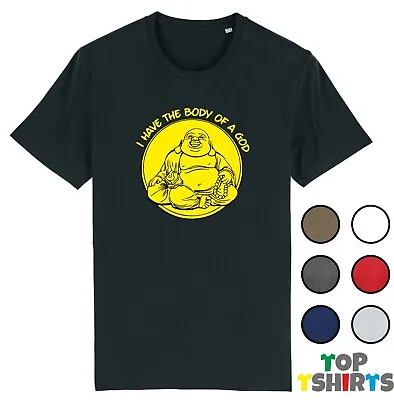 Buy Funny BODY OF A GOD - BUDDAH Tshirt Novelty Regular Unisex Short Sleeve Top • 9.99£