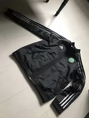 Buy Adidas Celtic Football Club Boys Anthem Jacket Black Age 9-10 Used VGC  • 8.75£