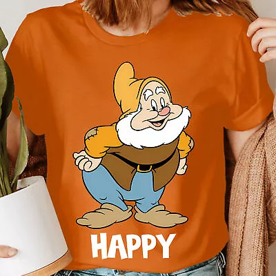 Buy Seven 7 Dwarfs Snow White Happy Costume Funny Bashful Dopey Womens T-Shirts #UJG • 9.99£