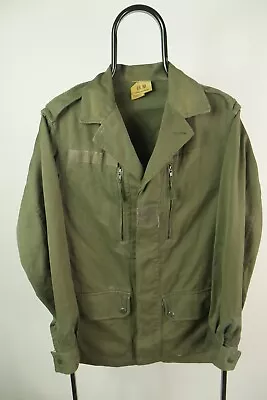 Buy Vintage Army Military Green Field Jacket Combat Coat Surplus Over Shirt M • 13.99£