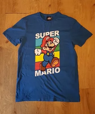 Buy Primark | Nintendo Super Mario Graphic Print Mens Pullover T-Shirt / Size Large • 10£