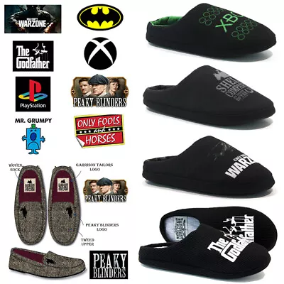 Buy Mens Xbox Batman Del Boy Novelty Slippers Warm Comfort Fleece Winter Mules Shoes • 11.95£