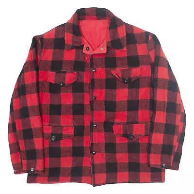 Buy Reversible Mens Lumberjack Jacket Red Check L • 19.99£