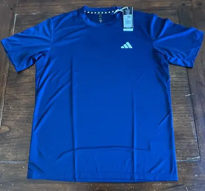Buy Adidas Essentials Training / Gym T-Shirt - Size M - Dark Blue / White - IC7429 • 19.99£