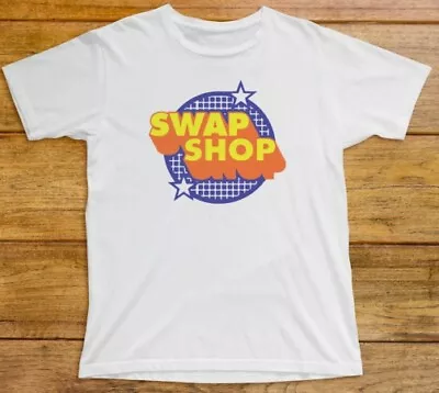 Buy Swap Shop T Shirt 733 TV Saturday Multi-Coloured Crackerjack Tiswas Rentaghost • 12.95£