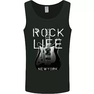 Buy Rock Life Electric Guitar Music New York Band Mens Vest Tank Top • 9.99£