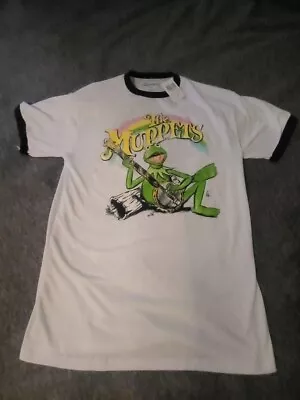 Buy Disney The Muppets Kermit Rainbow Girls Ringer T-Shirt RARE SMALL • 27.56£