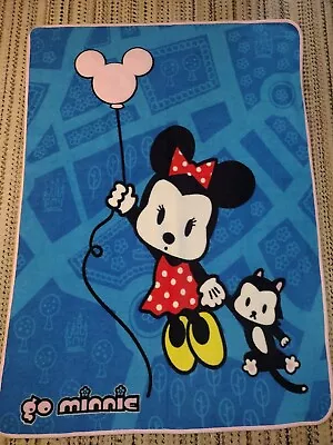 Buy RARE Vintage Disney Parks Go Minnie Pop Art Throw Blanket Disney World Merch  • 89.99£