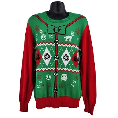 Buy Star Wars Ugly Christmas Sweater Holiday Funny Festive Darth Vader Party Large • 21.78£
