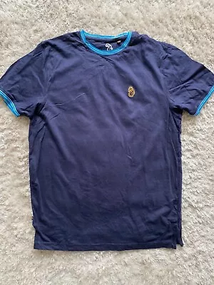 Buy Men’s Luke Sport 1977 T-shirt Large L Navy Blue Casual  • 10£