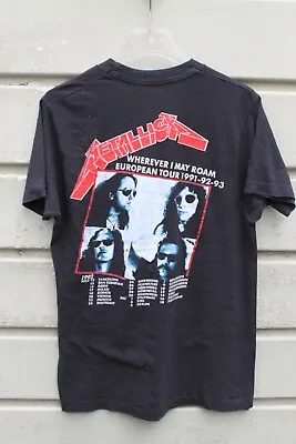 Buy Vintage Metallica Wherever I May Roam Tour 91 T-shirt • 258£