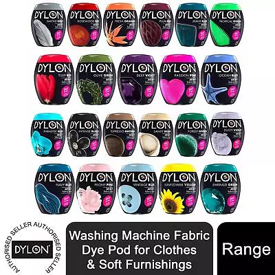 Buy DYLON Washing Machine Fabric Dye Pod For Clothes & Soft Furnishings, 1pk Of 350g • 9.49£
