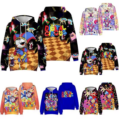 Buy The Amazing Digital Circus Hoodie Boys Girls Long Sleeve Hooded Sweatshirts Tops • 13.24£
