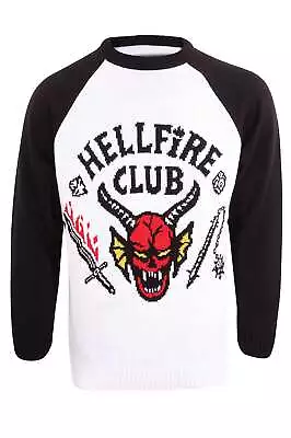 Buy Stranger Things Christmas Jumper Hellfire Club New Official Unisex Ugly Sweater • 28.95£