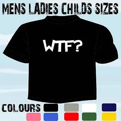 Buy Wtf Lol Funny Laugh Joke Retro T-shirt Mens Ladies   • 11.65£