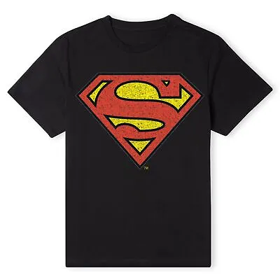 Buy Official DC Comics Superman Original Superman Crackle Logo Unisex T-Shirt • 11.69£