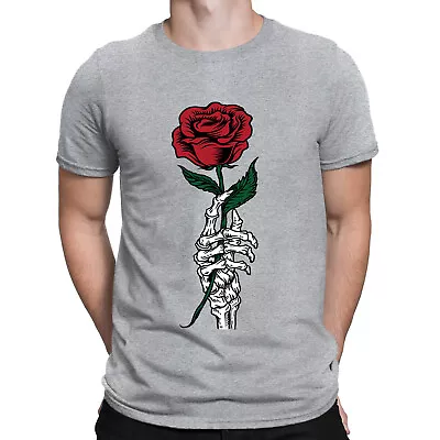 Buy Yours Truly Flower Rose Rock Skull Skeleton Horror Mens Womens T-Shirts Top #BAL • 3.99£