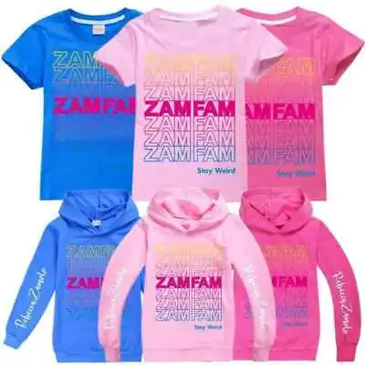 Buy Zamfam Kids T-Shirt Rebecca Zamolo Tee Children Girls Youtube Hoodies Hooded Top • 11.99£