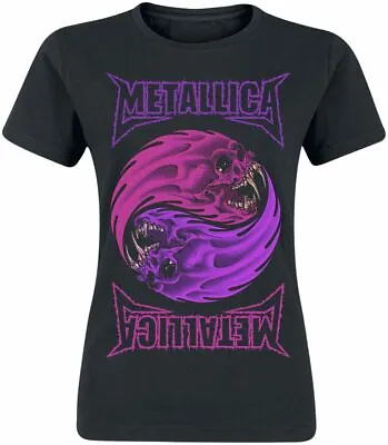 Buy Official Metallica Yin Yang Ladies Black T Shirt Metallica Ladies Fitted Tee • 17.95£
