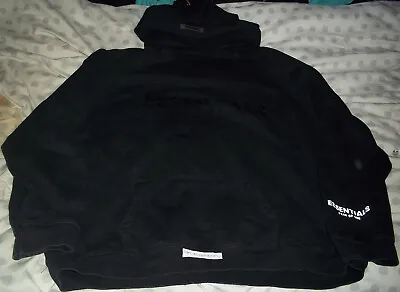 Buy Fear Of God, Essentials, Black, Size Xl, Pullover Hoodie, Men's, Used • 50£