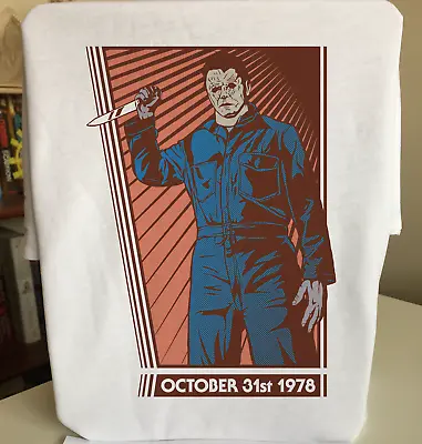 Buy Halloween Michael Myers Pop Art T-Shirt By Rev-Level Horror Movie Poster Style • 16.49£