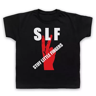 Buy Slf Punk Unofficial Stiff Little Fingers Swearing Hand Kids Childs T-shirt • 16.99£