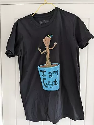 Buy Guardians Of The Galaxy - I Am Groot - Black T-Shirt - M Size • 7.50£