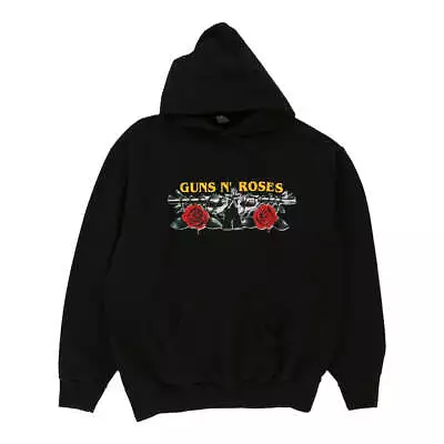 Buy Guns N Roses Bone Band Hoodie - Large Black Cotton • 32.70£