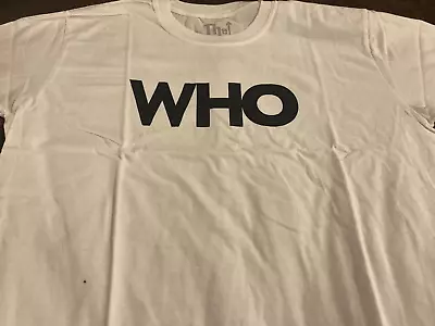 Buy The Who NEW LARGE WHITE MENS SHORT SLEEVE T-SHIRT The Who 2019 Album • 5.99£