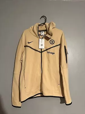 Buy Brand New With Tags Mens Chelsea Fc Tech Fleece Beige Medium Nike Jacket • 165£