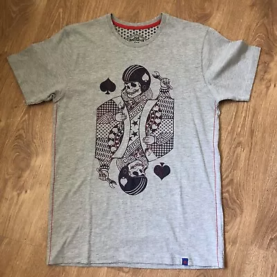 Buy Joe Browns Men's Ace Of Spades Skull Grey T-Shirt Top Short Sleeve Medium 39/41  • 19.98£