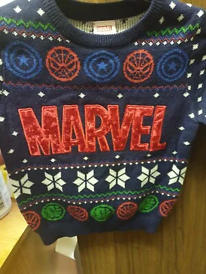 Buy Childrens Marvel Christmas Jumpers Age 3/4 • 5£