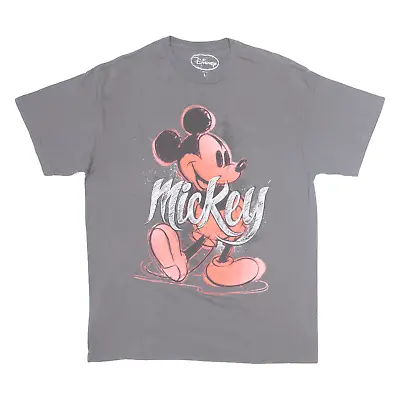 Buy DISNEY Mickey Mouse Mens T-Shirt Grey L • 9.99£