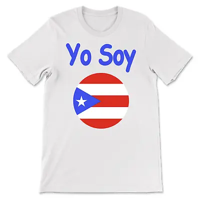 Buy  Yo Soy  Puerto Rico Unisex T-Shirt Crew Neck Unisex  Unique Design White • 23.67£
