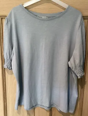 Buy Ladies Oasis Pale Blue T-shirt Size Xl. • 3£