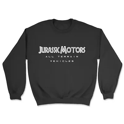 Buy Jurassic Motors Sweatshirt, All Terrain Vehicles, Fan Fiction Funny Movie Merch. • 21.99£