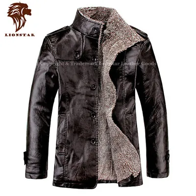 Buy Lionstar Iconic Top Quality Men Real Leather Extra Warm Winter Jacket With Fur • 144.99£