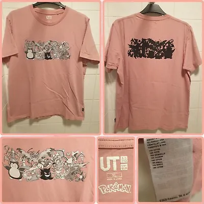 Buy Uniqlo UT X Pokémon UT Gengar Charizard Gen 1 Kanto 151 T-Shirt Sz XL Pink Mens  • 29.99£