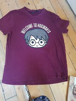 Buy Womens Harry Potter T-Shirt Hogwarts Size M 12/14 • 2.99£
