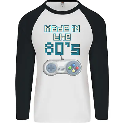 Buy Made In The 80's Funny Birthday Retro Mens L/S Baseball T-Shirt • 9.99£