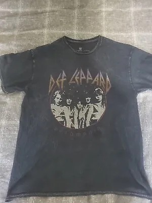 Buy Def Leppard Pyromania Tshirt Adult Large 1983 Tour Junk Food Clothing Rock Band • 18£