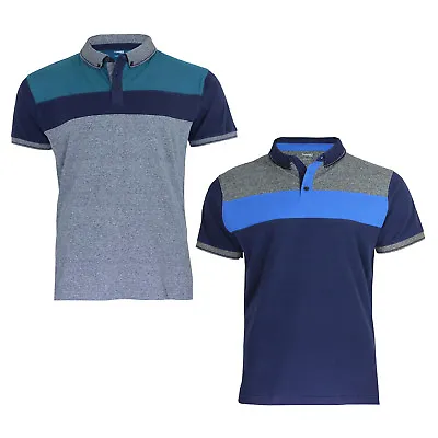Buy Ex Dunnes New Men's Short Sleeved Cotton Polo Shirts With Button Down Collar • 8.99£