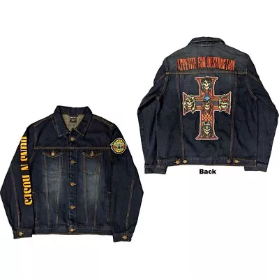 Buy Guns N Roses - Guns N' Roses Unisex Denim Jacket  Appetite For Destru - L1362z • 45.34£