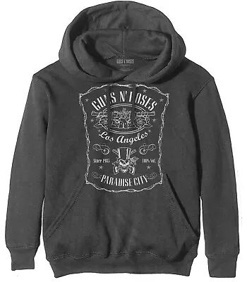 Buy Guns N Roses Paradise City Grey Pull Over Hoodie NEW OFFICIAL • 28.69£