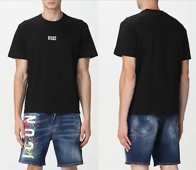 Buy DSQUARED2 New Season Jeans Icon Mini Dsq2 Logo Print Box Tee Shirt XL • 158.74£